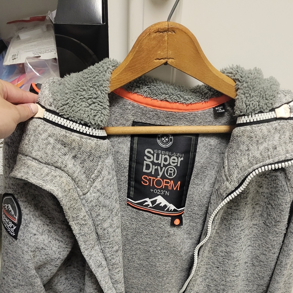Superdry hoodie Grey